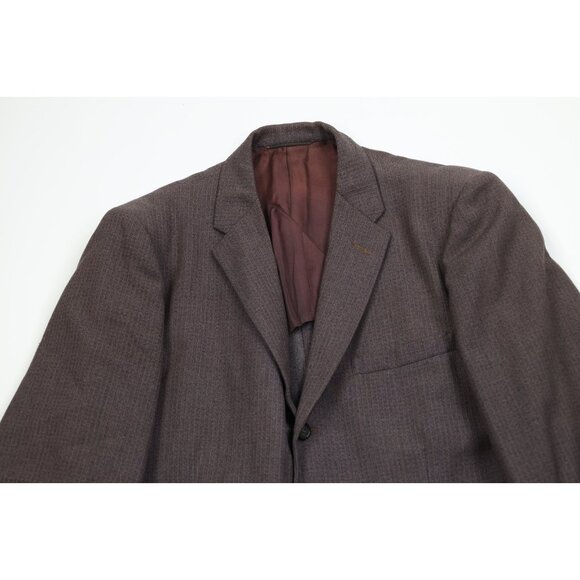 Vtg 50s 60s Rockabilly Mens 40R Distressed Heavy 2 Piece Wool Suit Wedding 30x28 - Picture 3 of 16